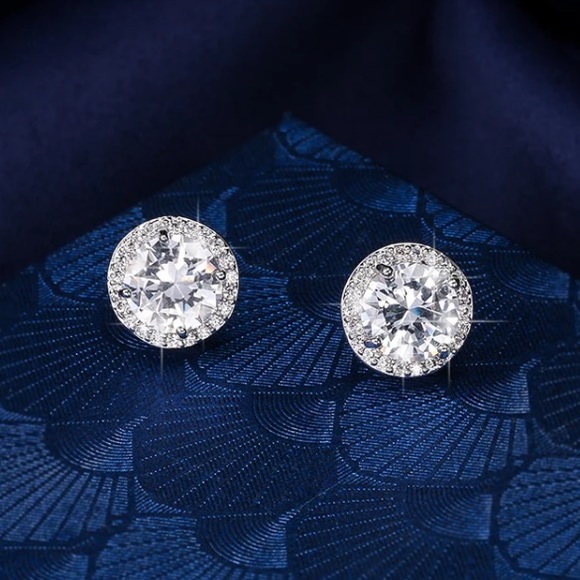 New classic shiny round earrings - Picture 4 of 6